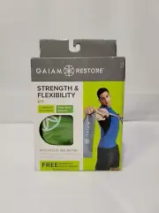Gaiam Restore Strength & Flexibility Kit 3 Resistance Bands & Exercise NWT