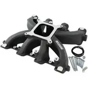 Aeroflow GM LS Carby Intake Manifold Cathedral Port Non-Efi LS1 LS2Black Aeroflow - AF6240-5000