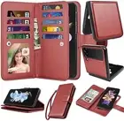 Njjex Galaxy Z Flip 4 5G Case, for Samsung Galaxy Z Flip 4 5G Wallet Case, [9 Ca
