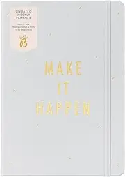 Busy B Undated Weekly Planner - Cloud with Week to View, Weekly Schedule, Space for Notes, To Do's and Priorities