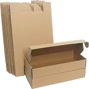 Corrugated Cardboard Shipping Boxes, 280x120x50mm Small Parcel Boxes, Packaging Mailing Boxes for Business, Posting, Small Packet Shipping, Storing or Gift(Pack of 10)