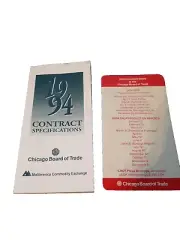 Contract Specifications Chicago BOARD TRADE Midamerica Exchange 1994