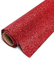 Siser Glitter HTV 12" x3ft Roll (Red) Iron on Heat Transfer Vinyl