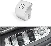 Xotic Tech Silver Car Window Control Power Push Button Cap Replacement,Window Glass Lift Master Switch Repair Cover,Compatible with Mercedes Benz C E S GLC Class W205 W213 W222 W253 X253(Rear Left)