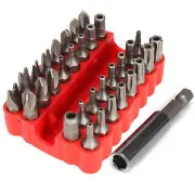 2Set 33Pcs Magnetic Screwdriver Bit Set Torx Hex Star Spanner Tri Wing Electric Screw Driver Hex Bits With Holder
