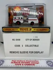 Limited Edition Code 3 Diecast Fire Engine City Of Denver Engine 16