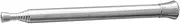 MOTHNUR 1Pc Portable Telescopic Blow Fire Tube for Camping Section Fire Tool Silver Durable Heat Resistant Design Efficient Oxygen Supply for Outdoor Survival Activities