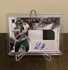 La’Mical Perine 2020 Panini Origins Rookie Patch Auto 3 Color RC RPA - Jets