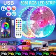 USB Led Strip Light 5050 RGB LED Lights 5V Bluetooth Flexible Ribbon Diode Tape