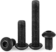 50pcs M4×28mm 10.9 Grade Alloy Steel Black Zinc Hex Socket Button Head Screws