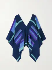 [LOUISA PARRIS] LOUISA PARRIS - + Net Sustain The Majorca Printed Silk Crepe De Chine Top - Blue - One size One size Blue