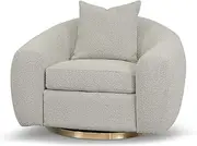 Howard Swivel Armchair - Ash Grey Boucle