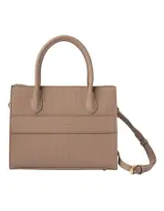 [Mocha] Penelope Small Tote in Taupe