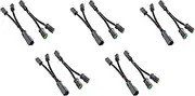 Voniecop 10X Y Type Leads Deutsch DT DTP 2 Pin Socket Adapter for LED Pod Work Light Retrofit Connectors Wiring Harness