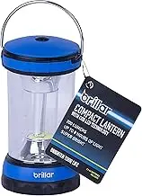 BR0026-BL BR0026-BL COB LED Compact Lantern 360 Degree Illumination Folding Carry Handle 3 AA Batteries Included, Blue