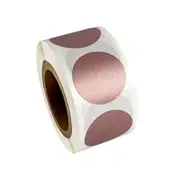 300 pcs Round Rose Gold Scratch-Off Stickers 1Inch Scratch Off Labels for DIY manual Label Tape hand made scratched stripe