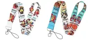 Looney Tunes Tasmanian Devil Taz Id Holder Lanyard Keychain Set of 2