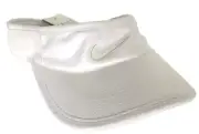 NEW! NIKE [S/M] Adult DRI-FIT Featherlight Tennis/Pickleball Visor-White 744957