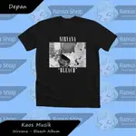 RANSO KAOS NIRVANA BLEACH 專輯 T 恤 DISTRO NIRVANA 樂隊衣服音樂 DISTR