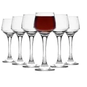 6x LAV Lal Liqueur Glasses Stemmed Sherry Port Shot Dessert Wine Dinner Set 80ml