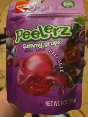 New AMOS Peelerz peelers Gummy Grape Peelable Fruit Tiktok Candy 6oz Sweet
