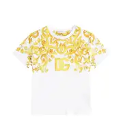 [Dolce & Gabbana Kids] Dolce & Gabbana Kids Majolica cotton jersey T-shirt Y 12 multicoloured