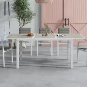 Expandable Steve Outdoor Dining Table with Ceramic Effect
