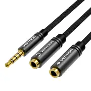 Audio Cable 3.5mm Male to 2 Female Earphone Microphone Extension Cable Headphone Splitter