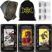 Tarot Cards with Guide Book Carry Bag Set - 78 Tarot Cards Fortune Telling Game