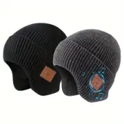 Bluetooth Hat Gift Rechargeable Washable Winter Cap Fashion Warm Beanie