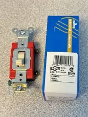 NEW LEVITON 1221-LHI SINGLE POLE ILLUMINATED LIGHT TOGGLE SWITCH 120V/277V 20AMP