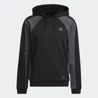 在飛比找momo購物網優惠-【adidas 愛迪達】連帽上衣 男 黑 HRD PO(H5