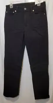American Eagle Slim Straight Black Slash Airflex+ Jeans Women's Size 29 NEW!!!