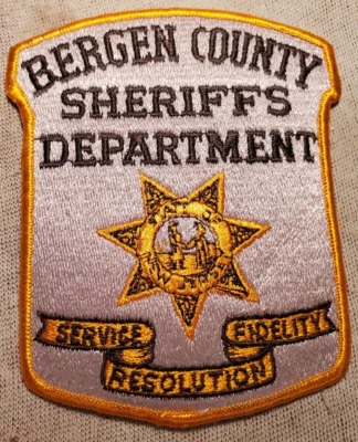 NJ Bergen County New Jersey Sheriff Patch