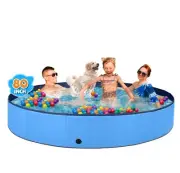 Dog Pool for Large Dogs Kiddie Pool Hard Plastic Foldable Dog Bathing Tub Por