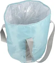 Gatuida Travel Foot Bath Bucket Foldable Foot Washing Basin for Outdoor Use Heat Preservation Design for Camping Hiking and Home Relaxation Blue