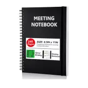 1 Pack A4 Professional Notebook Spiral Metting Notebook 8.5"x11" 240 Pages US