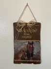 Welcome To Our Home Horse Wall Decor Handmade Ready To Hang