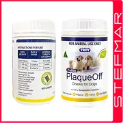 Troy Plaque Off for Dogs 100 Chews Eliminates Bad Breath Plaque and Tartar