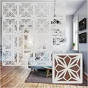 Hanging Room Divider, Wood Plastic 5 Mm Thick Semi-Privacy Sitting-Room Partitions Panel Screen,Waterproof Living Room Dining Decoration Screen,29cm