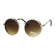 Round Circle Frame Sunglasses Womens Retro Fashion Shades UV 400