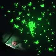 Fairy Luminous Wall Sticker, Luminous Stars, Self-Adhesive for Children's Room, Girls, Bedroom, Baby Room Decoration, Luminous Stickers, Fairy Wall Stickers, Luminous Dots, Starry Sky Decoration