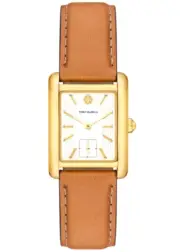Tory Burch TBW1068 Women's The Eleanor 25mm Luggage Leather Strap Watch