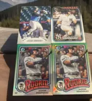 Jasson Dominguez Rookie Lot!! 4 Cards!! Yankees!!