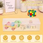 4Pcs 1560L Building Block Storage Box Plastic Clear Storage Box with Lids FlecX