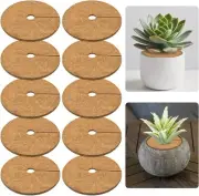 10 Pcs Coconut Fibers Mulch Ring Tree Protector Mat, 5.9 Inch Coco Coir Tree Pro