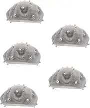 [WRITWAA] 5pcs Women's Beret Hat French Beret Vintage Bowknot Berets Handmade Knit Beret Pearl Detail Warm