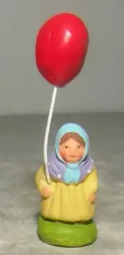 NEW Girl with the Ballon de Baudruche Santons Puce Didier, New Santon of 2021