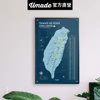 在飛比找蝦皮商城優惠-【Umade】台灣百岳地圖磁吸系列海報-IKEA留言板款 峰