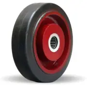 Hamilton Mold-on Rubber Wheel 5" Diameter - W-515-R-1/2 with Cast Iron Core, 1.5